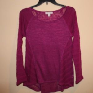 Pink long sleeve shirt